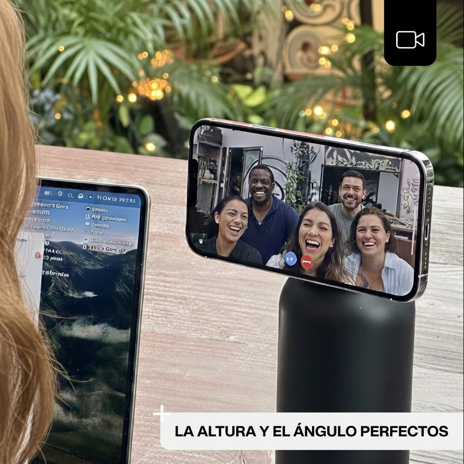Botella térmica con soporte móvil MagSafe para videollamadas y streaming al aire libre