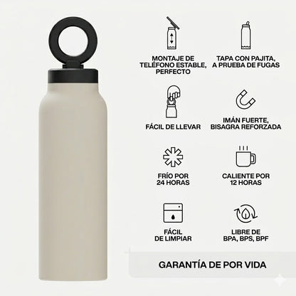 Cuddo Pro botella térmica blanca especificaciones soporte MagSafe garantía de por vida